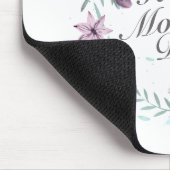 Elegant Happy Mother's Day Floral Wreath Mousepad (Ecke)