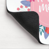 Elegant Happy Mother's Day Floral Wreath Mousepad (Ecke)