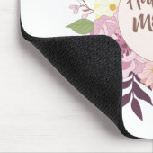 Elegant Happy Mother's Day Floral Wreath Mousepad (Ecke)