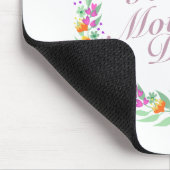 Elegant Happy Mother's Day Floral Wreath Mousepad (Ecke)