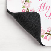 Elegant Happy Mother's Day Floral Wreath Mousepad (Ecke)