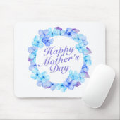 Elegant Happy Mother's Day Floral Wreath Mousepad (Mit Mouse)