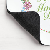Elegant Happy Mother's Day Floral Wreath Mousepad (Ecke)