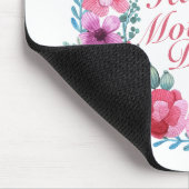 Elegant Happy Mother's Day Floral Wreath Mousepad (Ecke)