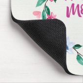Elegant Happy Mother's Day Floral Wreath Mousepad (Ecke)