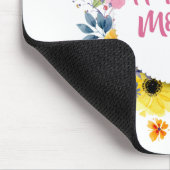 Elegant Happy Mother's Day Floral Wreath Mousepad (Ecke)
