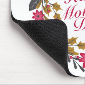 Elegant Happy Mother's Day Floral Wreath Mousepad (Ecke)