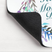 Elegant Happy Mother's Day Floral Wreath Mousepad (Ecke)