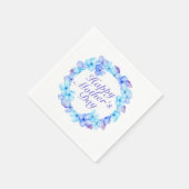 Elegant Happy Mother's Day Floral Wreath | Napkin Serviette (Ecke)