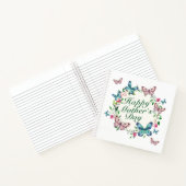 Elegant Happy Mother's Day Floral Wreath Notebook Notizblock (Innenseite)