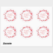 Elegant Happy Mother's Day Floral Wreath Sticker (Blatt)