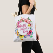 Elegant Happy Mother's Day Floral Wreath Tote Bag Tasche (Von Nahem)