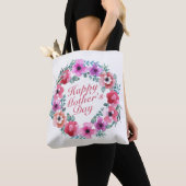Elegant Happy Mother's Day Floral Wreath Tote Bag Tasche (Von Nahem)