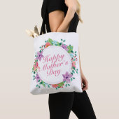 Elegant Happy Mother's Day Floral Wreath Tote Bag Tasche (Von Nahem)