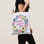 Elegant Happy Mother's Day Floral Wreath Tote Bag Tasche (Von Nahem)