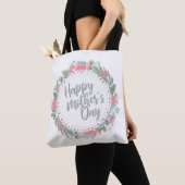 Elegant Happy Mother's Day Floral Wreath Tote Bag Tasche (Von Nahem)