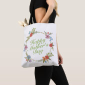 Elegant Happy Mother's Day Floral Wreath Tote Bag Tasche (Von Nahem)