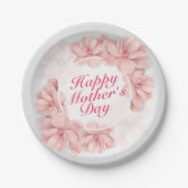 Elegant Happy Mother's Day Frame Plate Pappteller (Vorderseite)