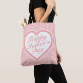 Elegant Happy Mother's Day Pink Hearts Tote Bag Tasche (Von Nahem)