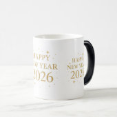 Elegant Happy New Year 2026 Coffee Mug Verwandlungstasse (VorderseiteRechts)