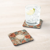 elegant happy new year floral coasters getränkeuntersetzer (Rechte Seite)