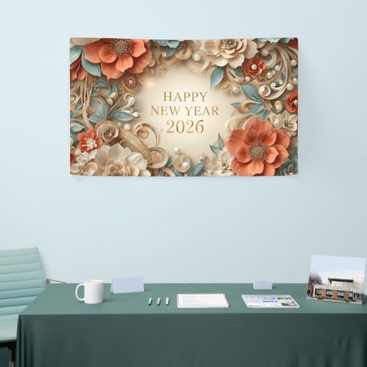 elegant happy new year party banner (Messeveranstaltung)