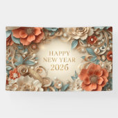 elegant happy new year party banner (Horizontal)
