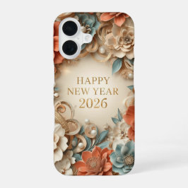 elegant happy new year phone case iPhone 16 hülle