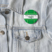 Elegant Happy St. Patrick's Day Individuelle Name Button (Beispiel)