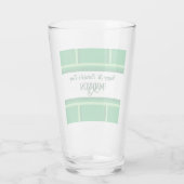 Elegant Happy St. Patrick's Day Individuelle Name Glas (Rückseite)