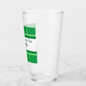 Elegant Happy St. Patrick's Day Individuelle Name Glas (Links)
