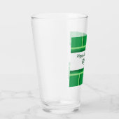 Elegant Happy St. Patrick's Day Individuelle Name Glas (Rechts)