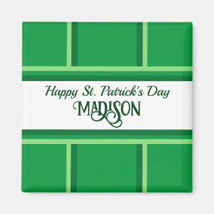 Elegant Happy St. Patrick's Day Individuelle Name  Magnet