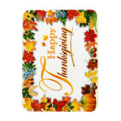 Elegant Happy Thanksgiving Grüße Magnet (Vertikal)