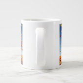 Elegant Happy Thanksgiving Türkei Jumbo-Tasse (Rückseite)