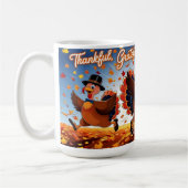 Elegant Happy Thanksgiving Türkei Kaffeetasse (Links)