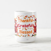Elegant Happy Thanksgiving Türkei Kaffeetasse (Mittel)