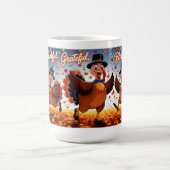 Elegant Happy Thanksgiving Türkei Kaffeetasse (Mittel)