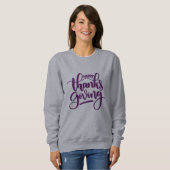 Elegant Happy Thanksgiving Typografie Sweatshirt (Vorne ganz)