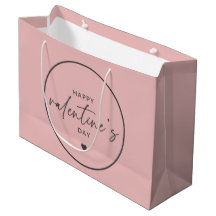 Elegant Happy Valentine's day Blush Pink