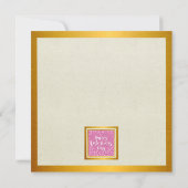 Elegant Happy Valentine's Day | Gold & Pink Heat (Rückseite)