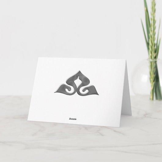 Elegant Happy Valentine's Day Karte (Rückseite)