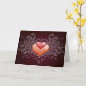 Elegant Happy Valentine's Day Karte (Gelbe Blume)