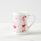 Elegant Happy Valentine's Day Porzellantasse (Rechts)