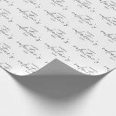 Elegant Happy Valentine's day Script Typografy Geschenkpapier (Ecke)