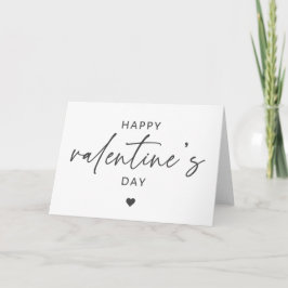 Elegant Happy Valentine's day skripttypografie Karte