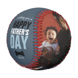 Elegant Happy Vatertag Familie Fotos Bowtie Baseball