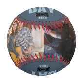 Elegant Happy Vatertag Familie Fotos Bowtie Baseball (Vorderseite)