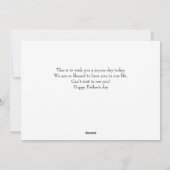 Elegant Happy Vatertag Fünf Foto Feiertagskarte (Rückseite)