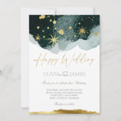 Elegant Happy Wedding | Classic & Joyful Einladung (Vorderseite)